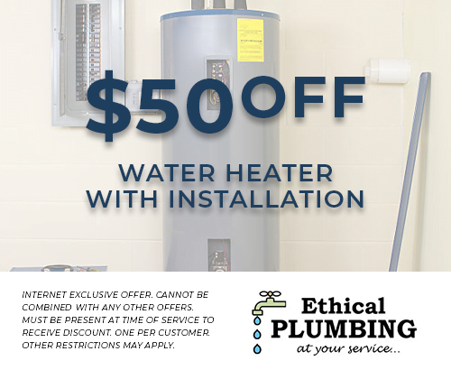 $50 off Water Heater with Installation