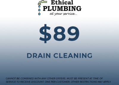 $89 Drain Cleaning