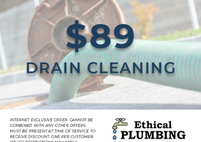$89 Drain Cleaning