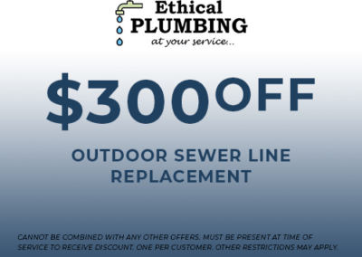 $300 off Sewer Line Replacement